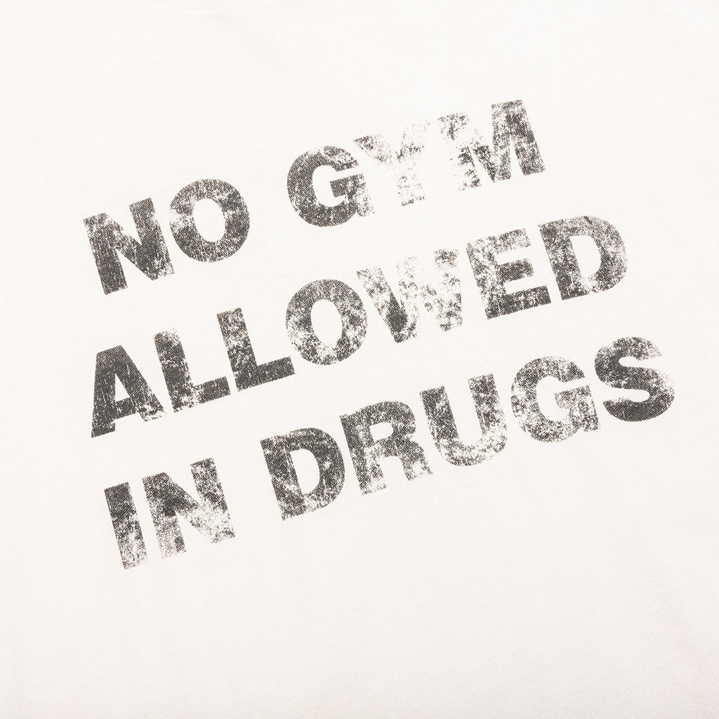 No Gym Allowed Boxy T-Shirt - Egg White