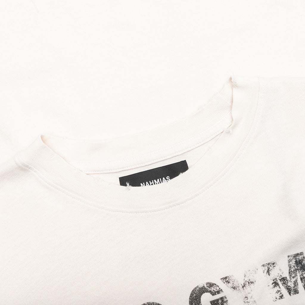 No Gym Allowed Boxy T-Shirt - Egg White
