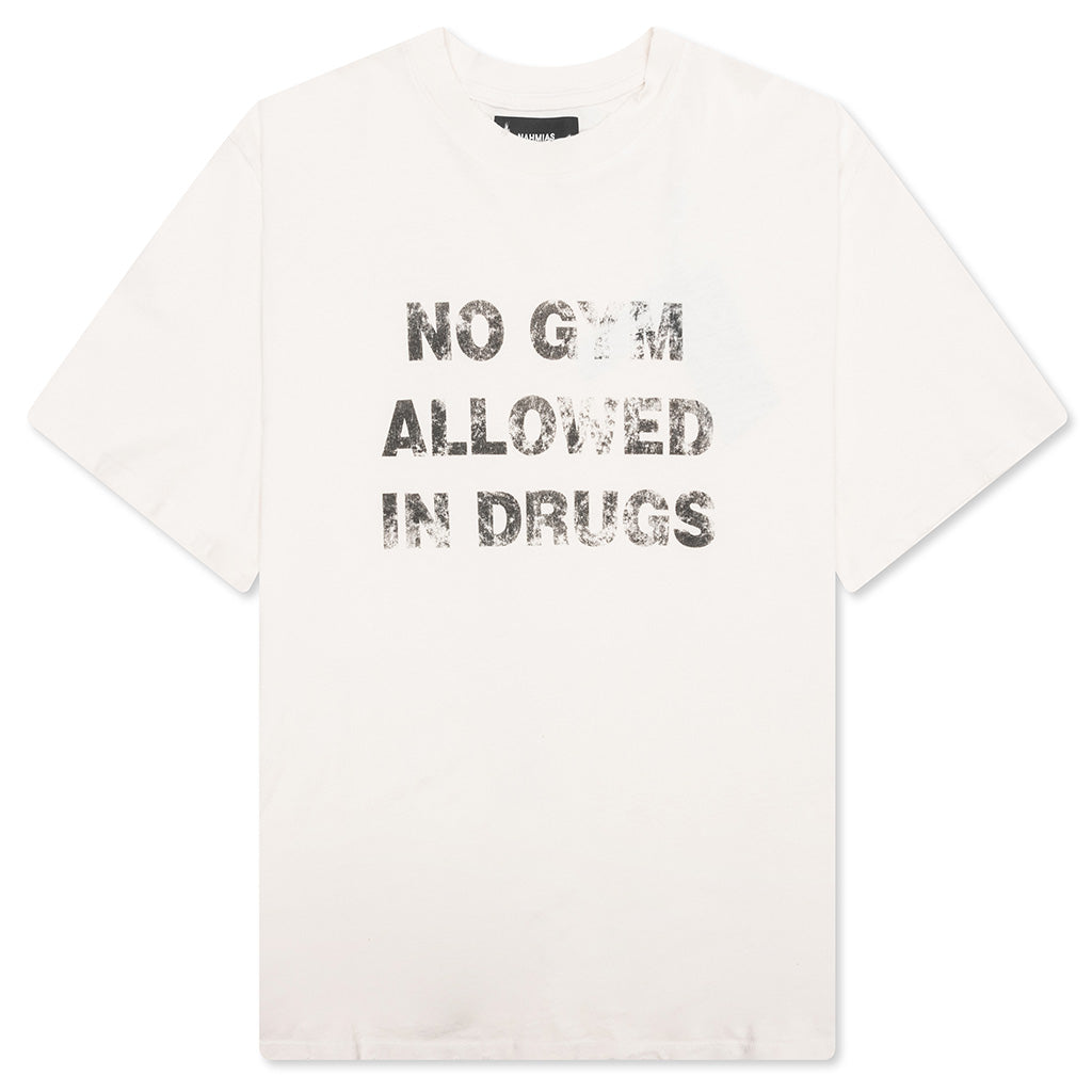 No Gym Allowed Boxy T-Shirt - Egg White