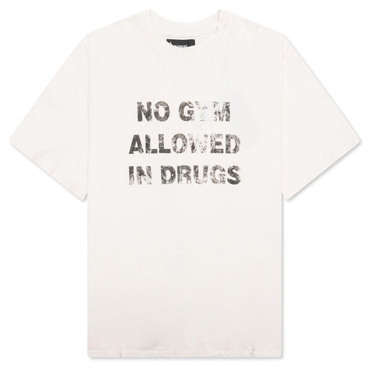 No Gym Allowed Boxy T-Shirt - Egg White