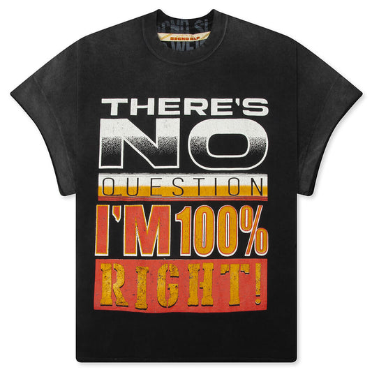No Question Cap Sleeve - Black