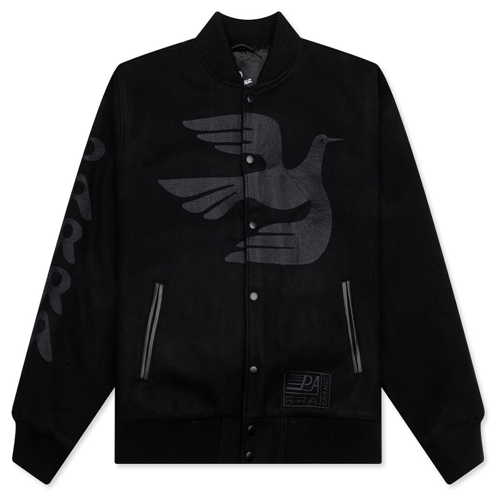 Not Movie Quality Varsity Jacket - Black