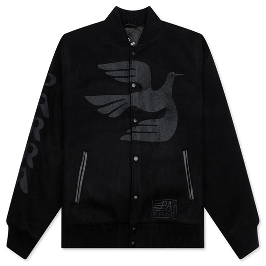 Not Movie Quality Varsity Jacket - Black