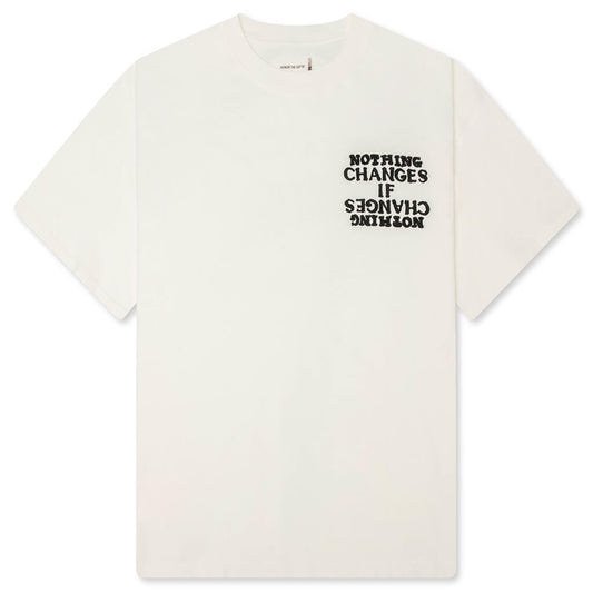 Nothing Changes Tee - White