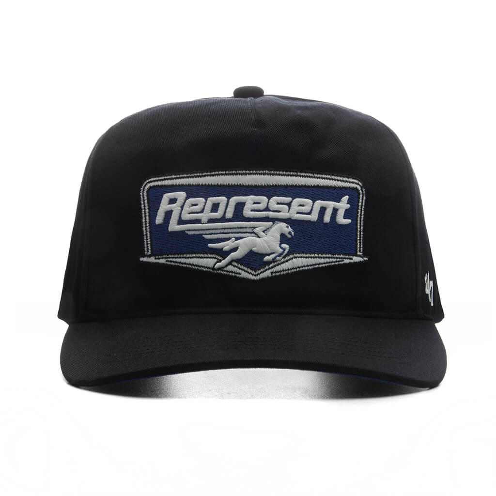Represent x '47 Brand Nothing Faster Applique Patch Cap - Jet Black