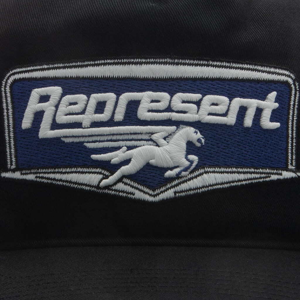 Represent x '47 Brand Nothing Faster Applique Patch Cap - Jet Black
