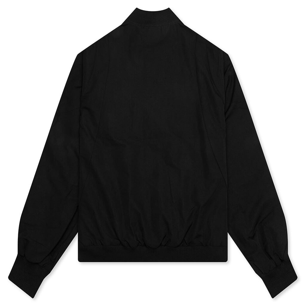 Nylon Bomber Jacket - Black