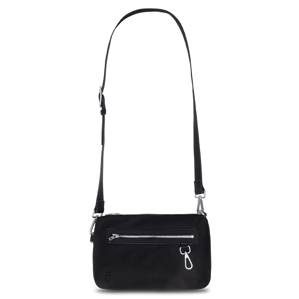 Nylon Messenger Bag - Black