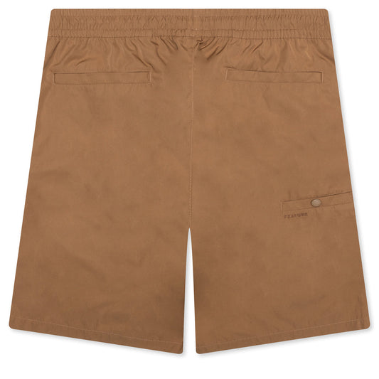 Andre Nylon Short - Tan