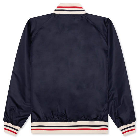 Nylon Stadium Jacket - Navy