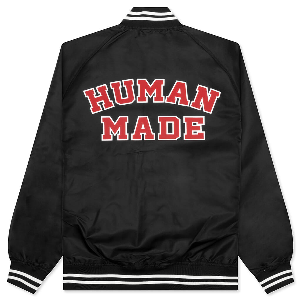 Nylon Stadium Jacket - Black