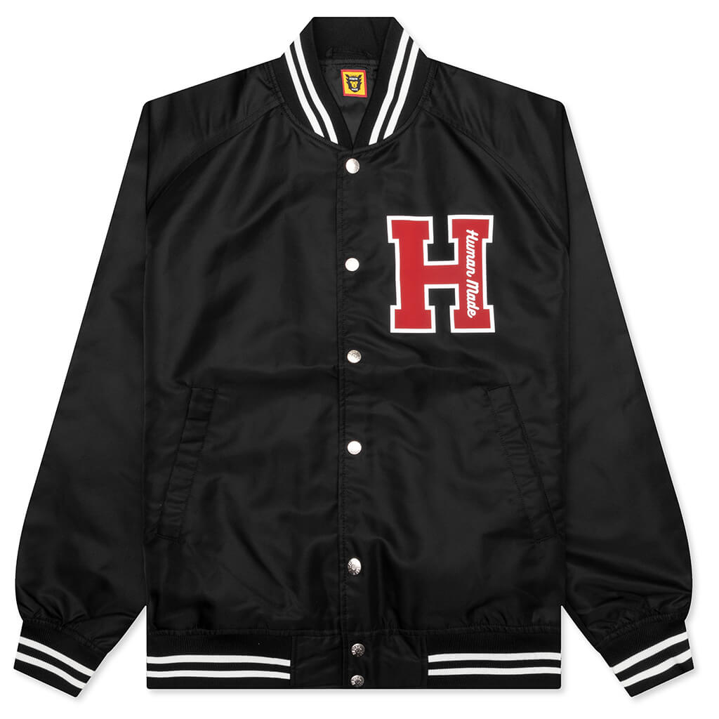 Nylon Stadium Jacket - Black
