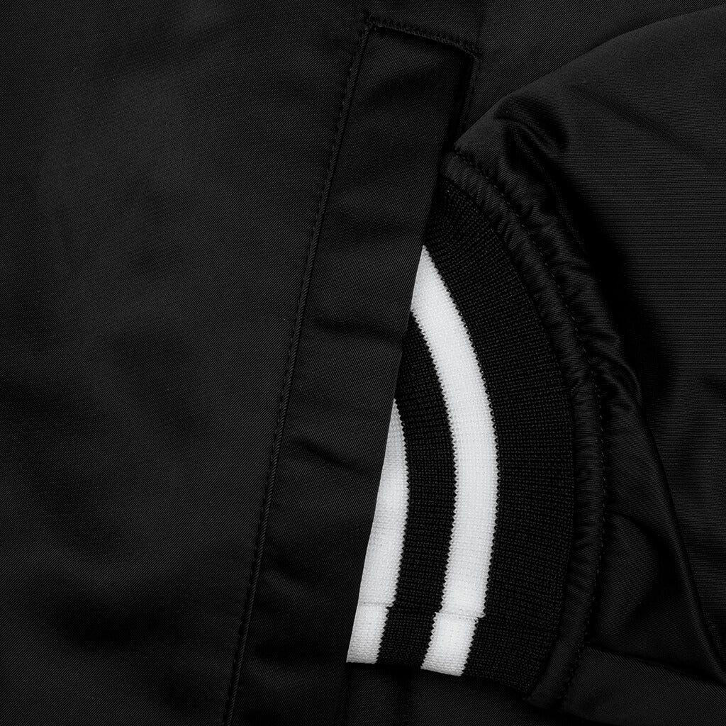 Nylon Stadium Jacket - Black