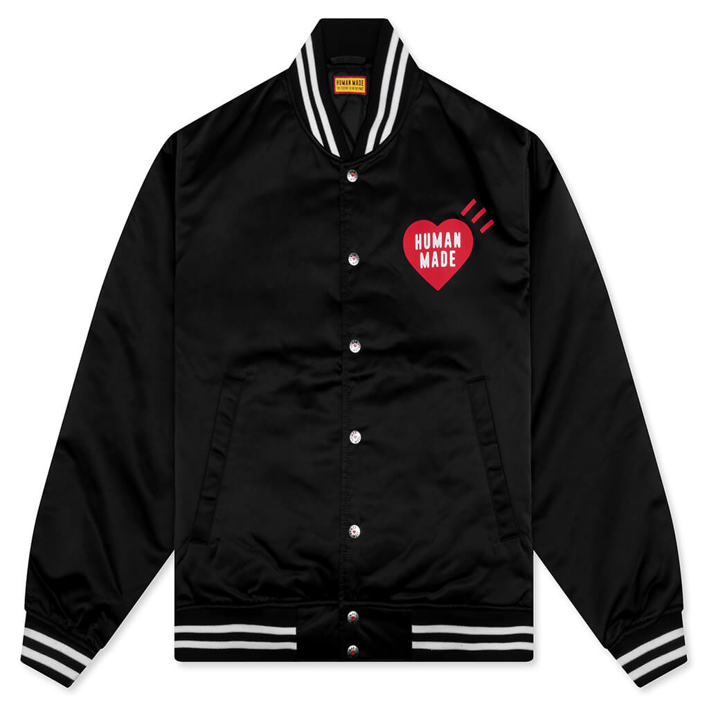 Nylon Stadium Jacket - Black