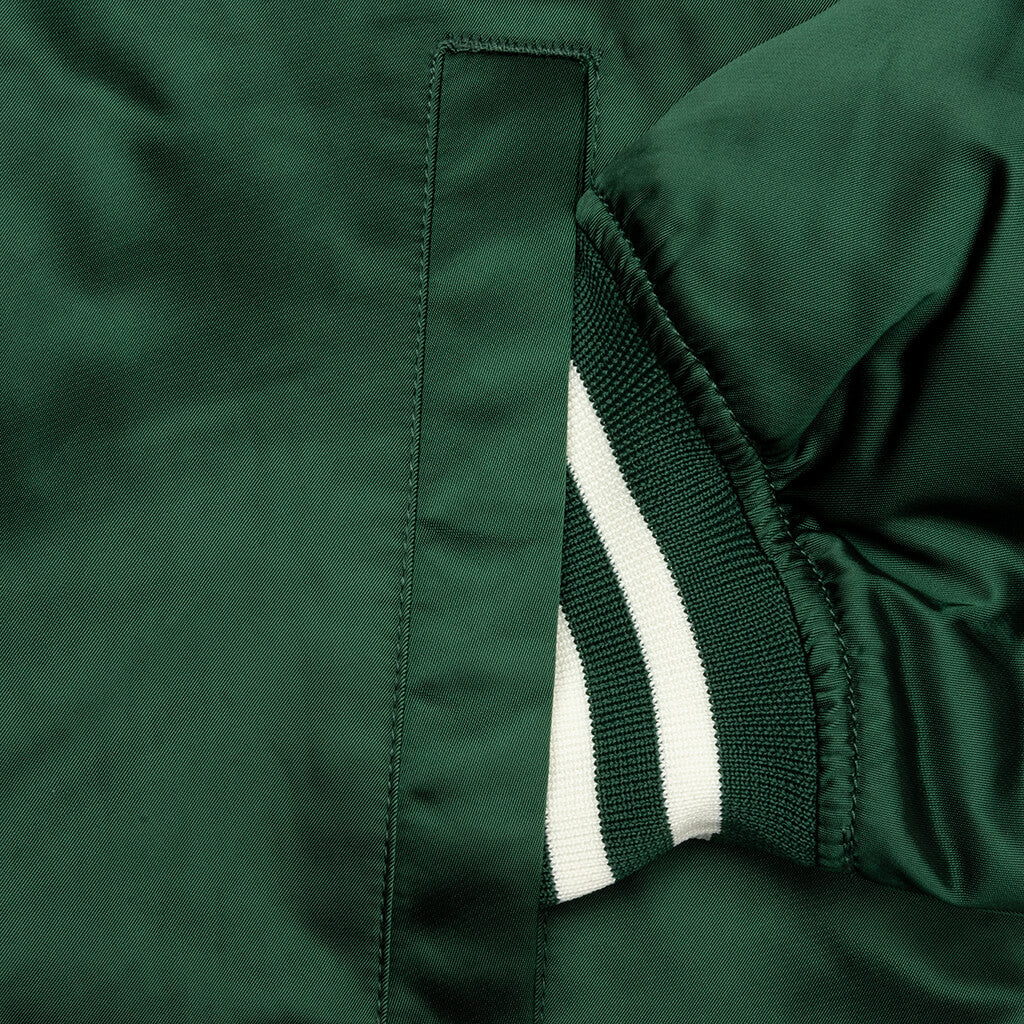 Nylon Stadium Jacket - Green