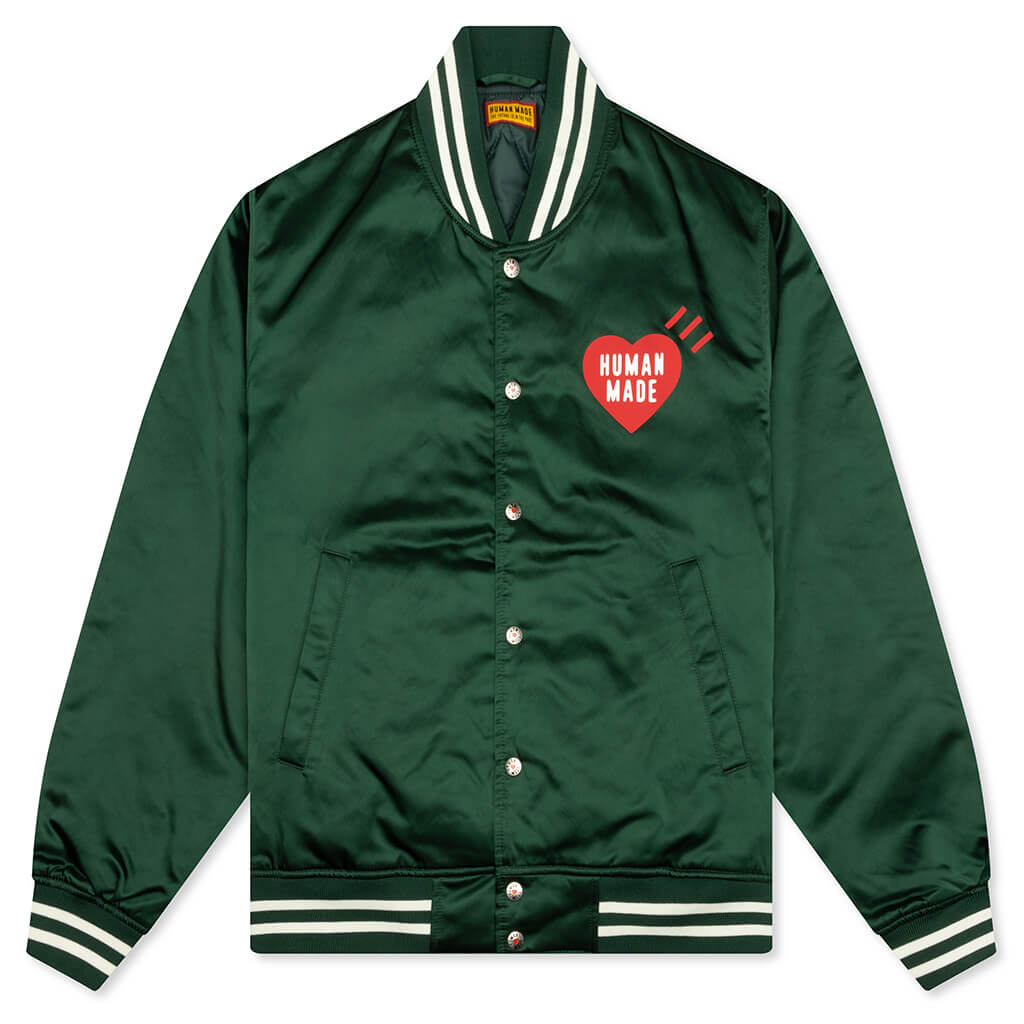 Nylon Stadium Jacket - Green