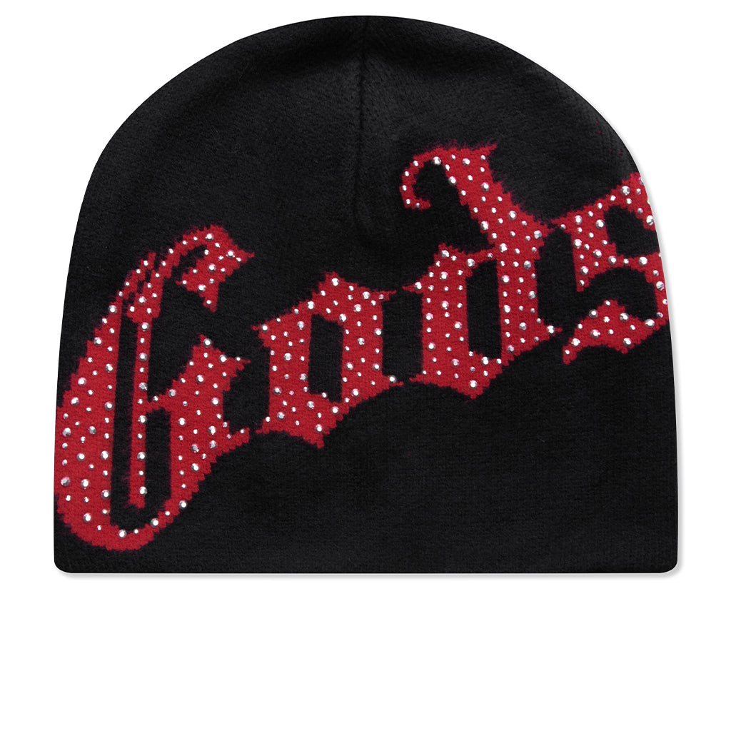OG Logo Studded Beanie - Black/Red