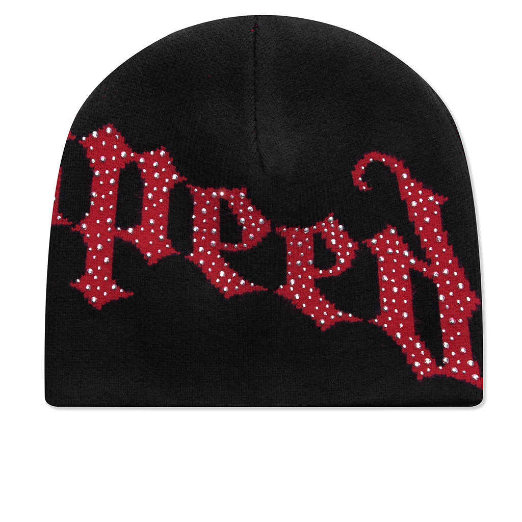 OG Logo Studded Beanie - Black/Red