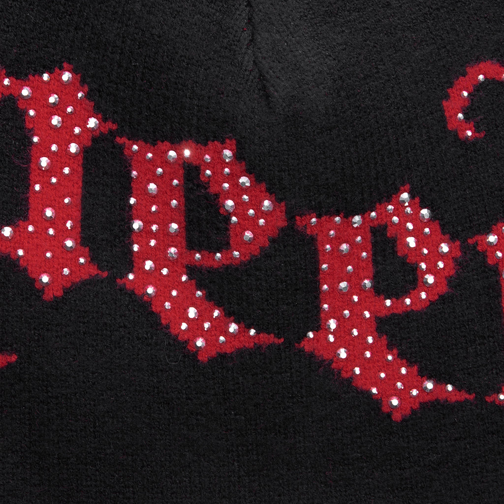 OG Logo Studded Beanie - Black/Red