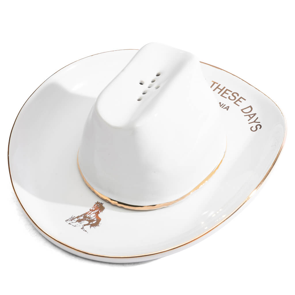 OOTD Cowboy Hat Incense Holder - White