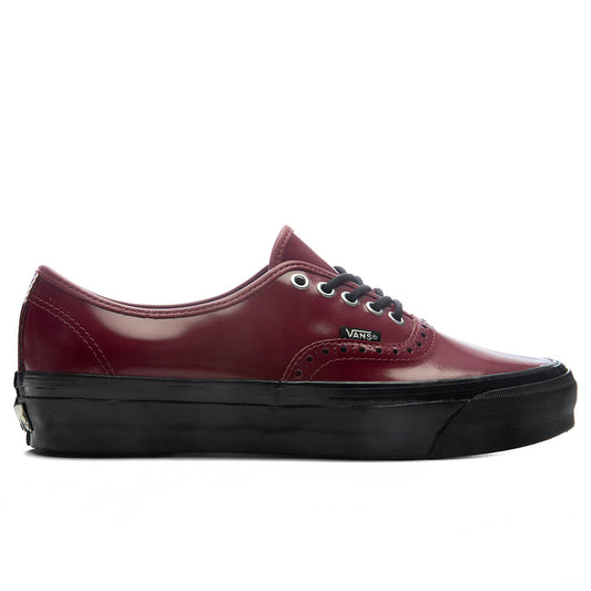 OTW Premium Authentic 44 Siped Vibram Gloss Leather - Burgundy Red/Black