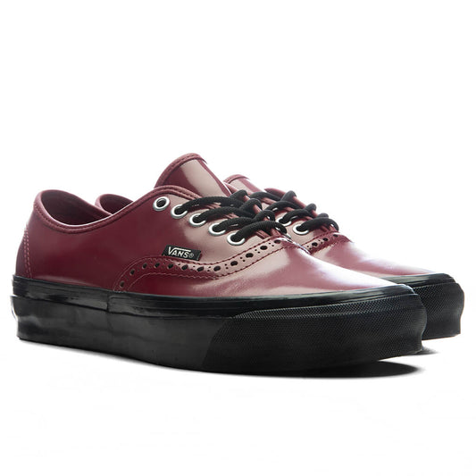 OTW Premium Authentic 44 Siped Vibram Gloss Leather - Burgundy Red/Black