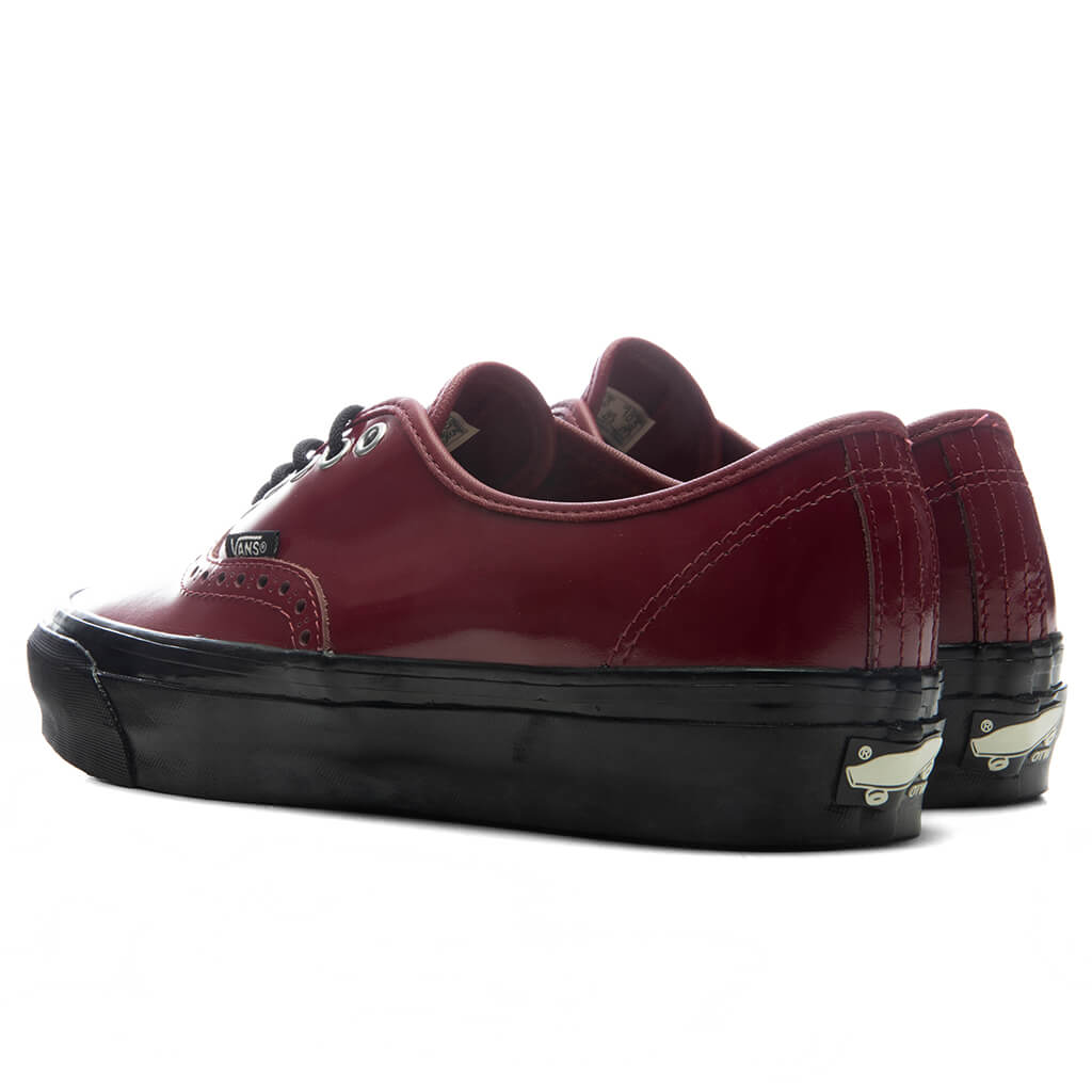 OTW Premium Authentic 44 Siped Vibram Gloss Leather - Burgundy Red/Black