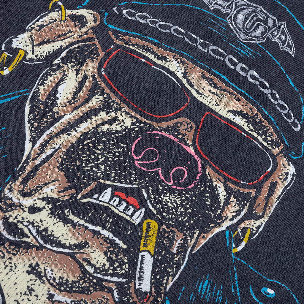 Oct Biker Dog Tee - Vintage Black