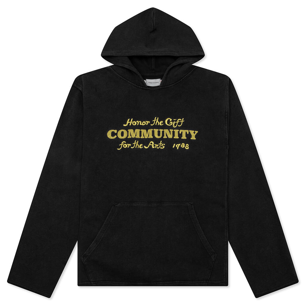Oil Vintage Hoodie - Black
