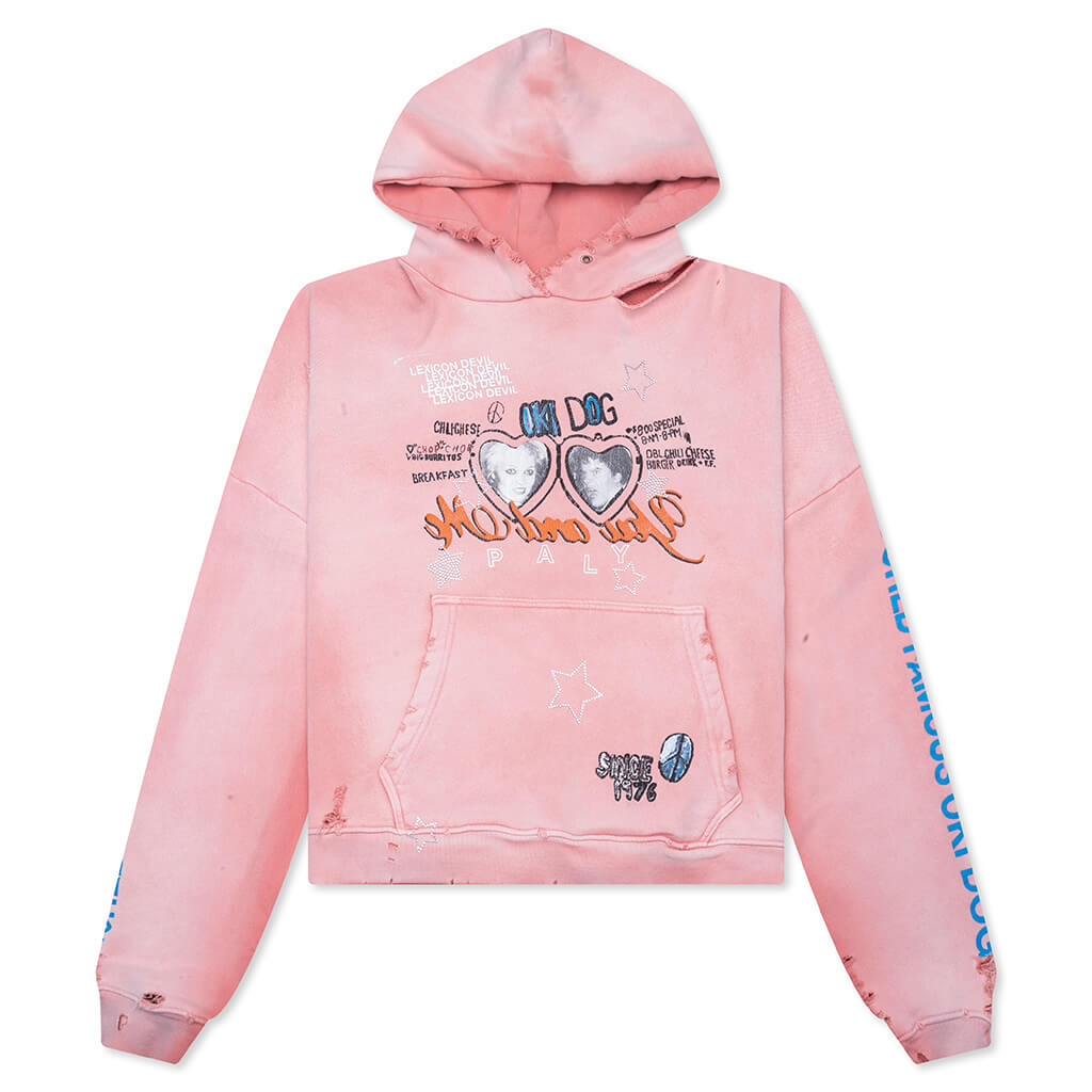 Oki Dog Hooded Sweatshirt - Pink