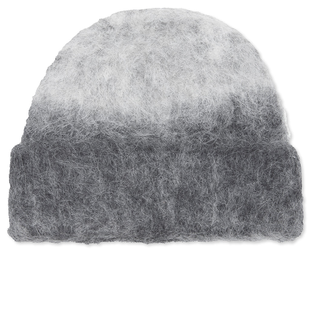 Ombre Knit Beanie - Light Grey