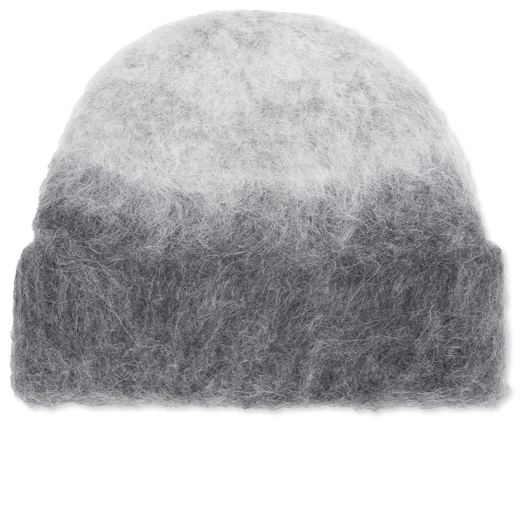 Ombre Knit Beanie - Light Grey