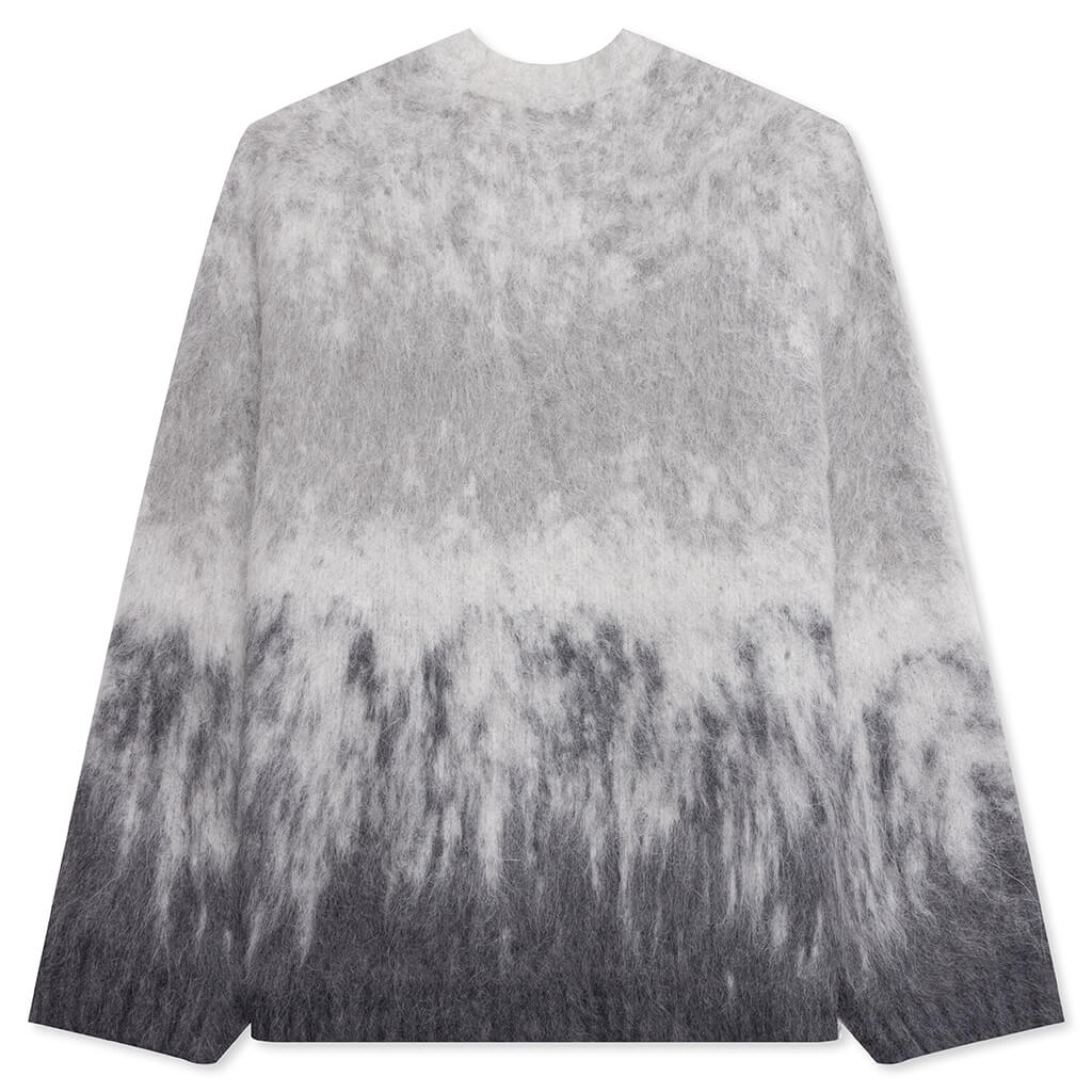 Ombre Knit Sweater - Light Grey