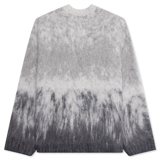 Ombre Knit Sweater - Light Grey