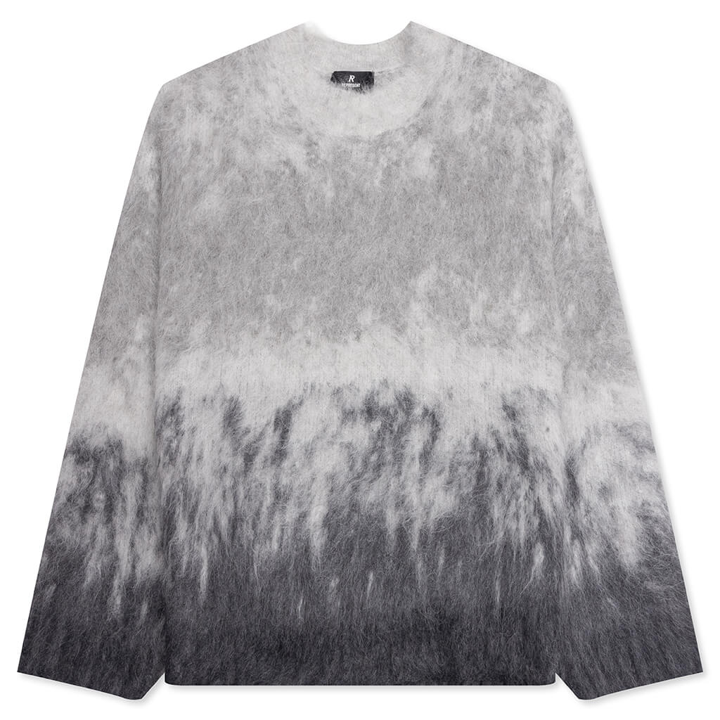 Ombre Knit Sweater - Light Grey