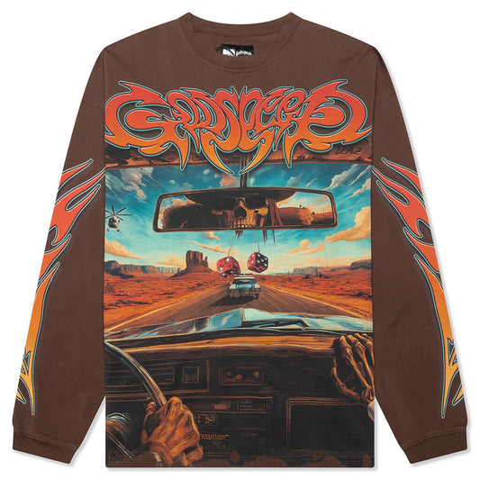 On The Run L/S Tee - Mocha