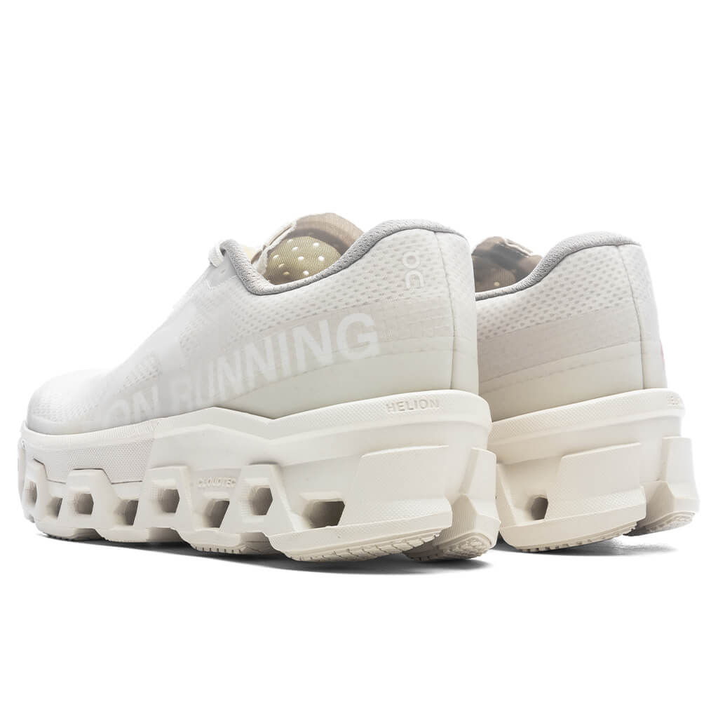 On x INVINCIBLE Women's Cloudmonster 2 'Deconstructed Perfection' - Ivory/White