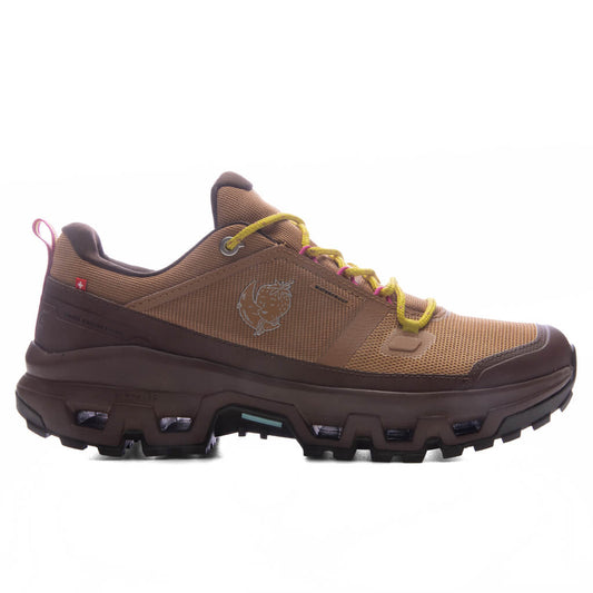 On x Sky High Farm Goods Women's Cloudrock Low WP - Sphinx/Chestnut