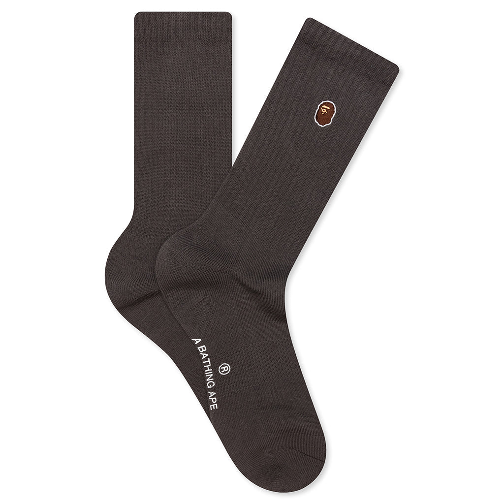 One Point Socks - Charcoal