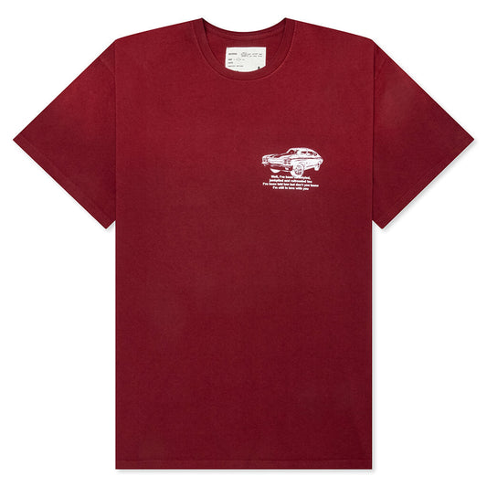 Cross Tee - Burgundy