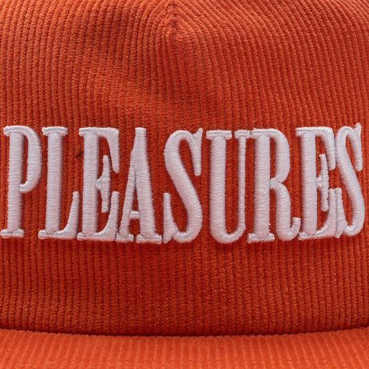 Onyx Corduroy Snapback - Safety Orange