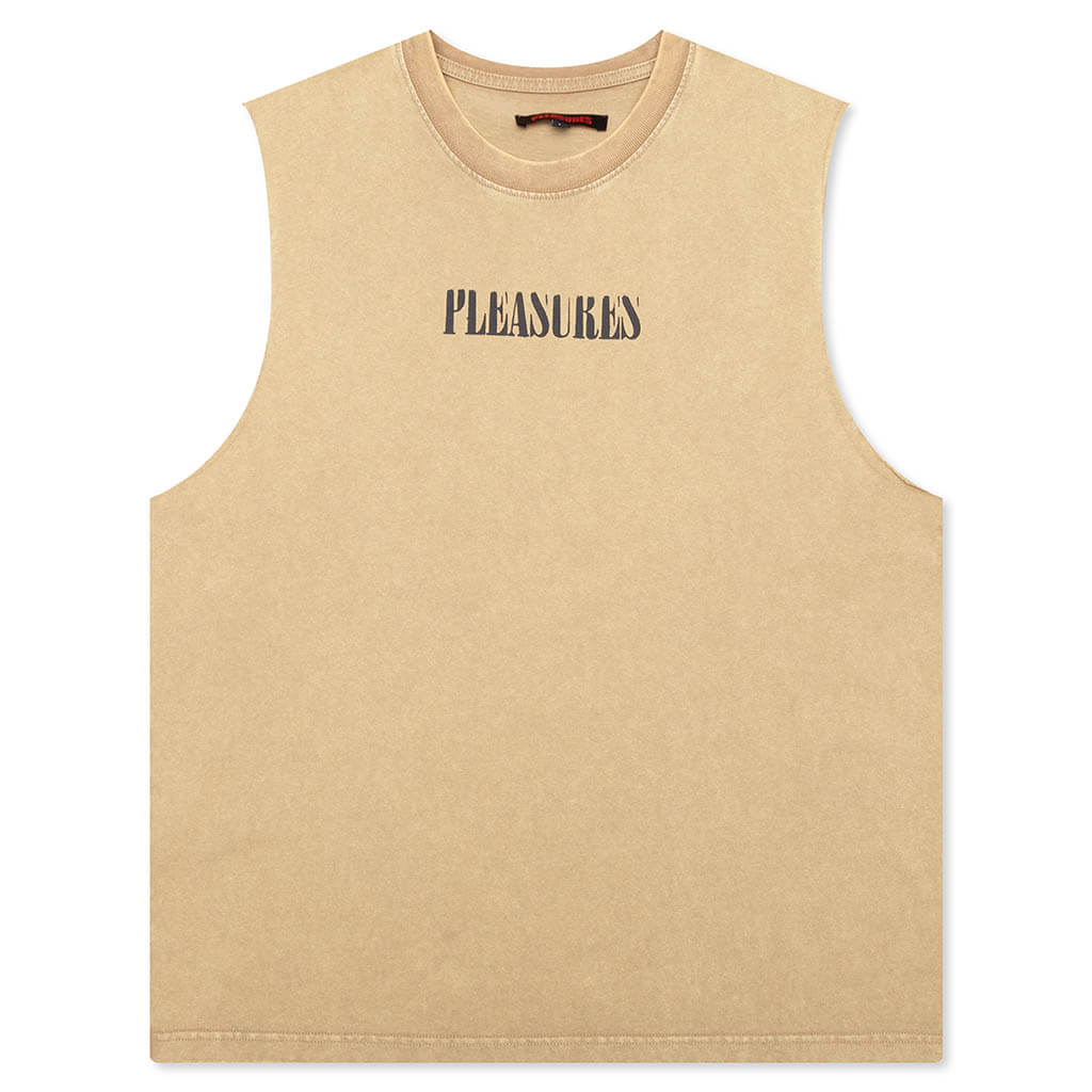 Onyx Sleeveless Shirt - Tan