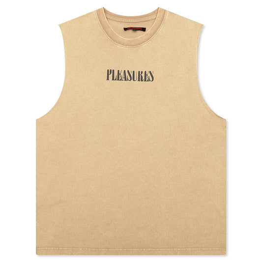 Onyx Sleeveless Shirt - Tan