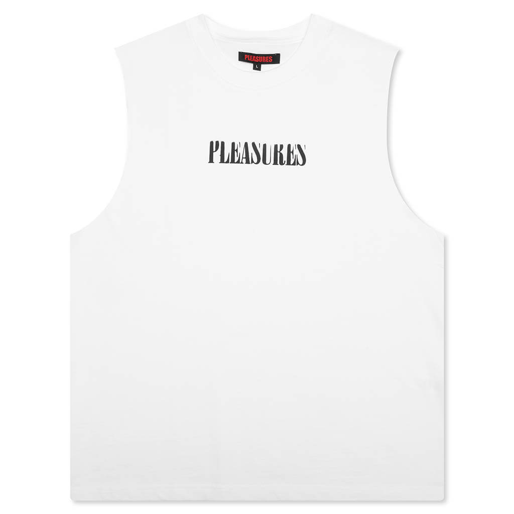 Onyx Sleeveless Shirt - White