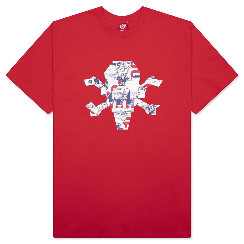 Origami S/S Tee - Fiery Red