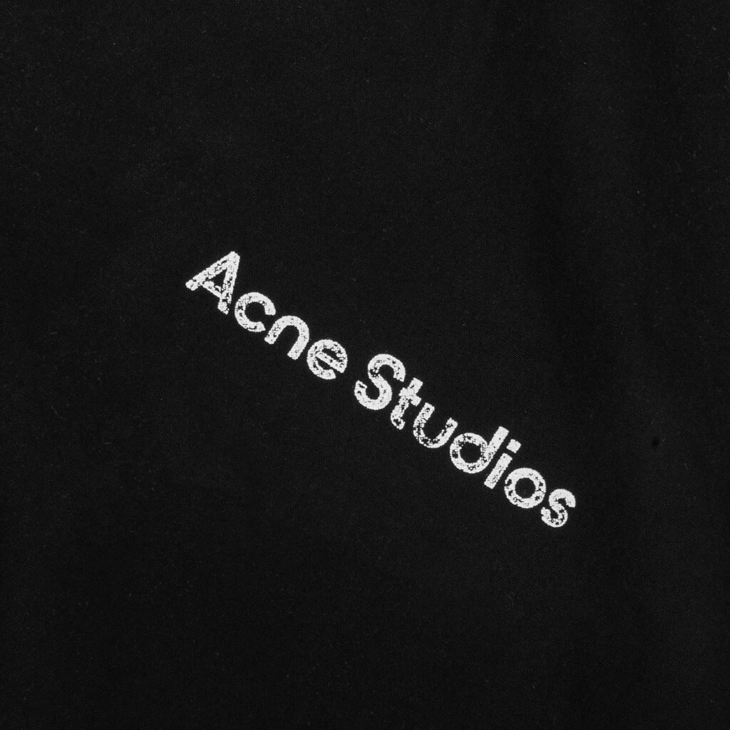 Logo Zipper Jacket - Black