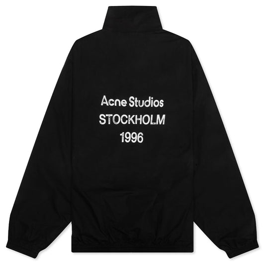 Logo Zipper Jacket - Black