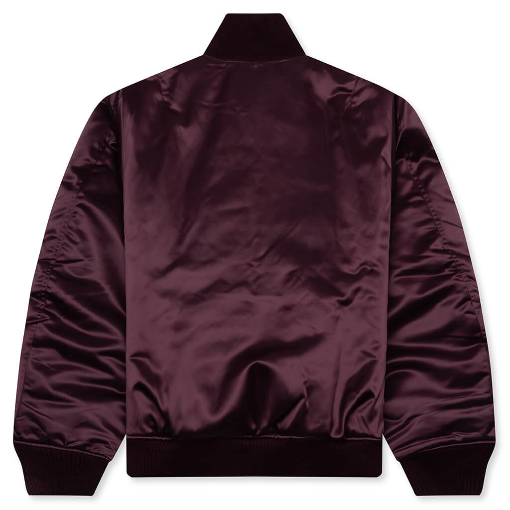 Technical Bomber Jacket - Burgundy