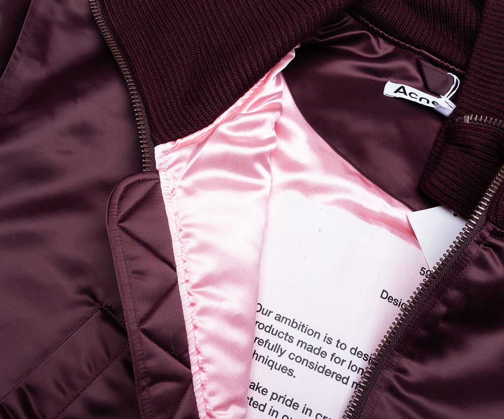 Technical Bomber Jacket - Burgundy