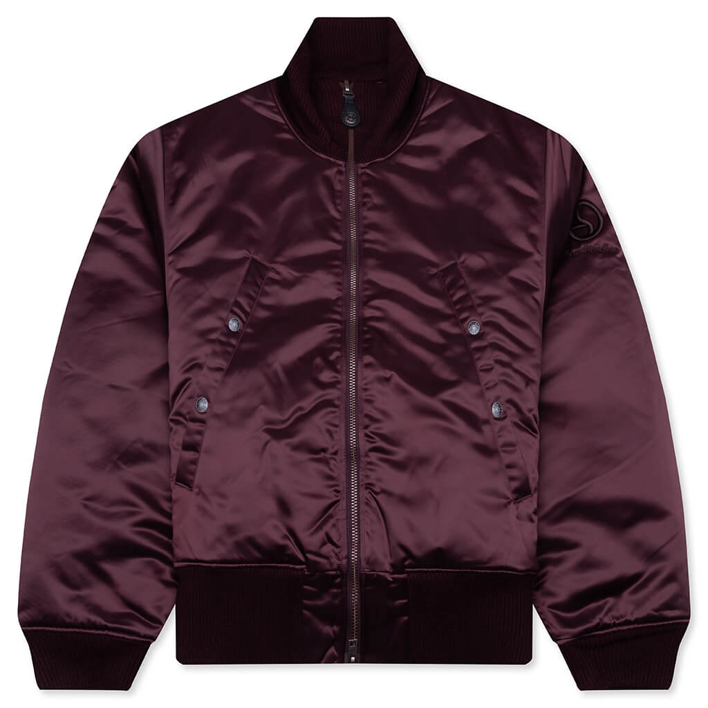 Technical Bomber Jacket - Burgundy